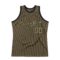 Custom Olive Camo-Black Authentic Throwback Salute To Service Basketball Jersey