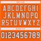 Custom Orange White-Black Mesh Authentic Football Jersey