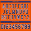 Custom Orange Royal-White Mesh Authentic Football Jersey