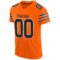 orange_0012-2 Custom Orange Black-White Mesh Authentic Football Jersey
