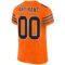 orange_0012-3 Custom Orange Black-White Mesh Authentic Football Jersey