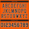 Custom Orange Black-White Mesh Authentic Football Jersey