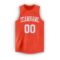 Custom Orange White Round Neck Basketball Jersey