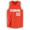 Custom Orange White V-Neck Basketball Jersey