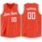 Custom Orange White V-Neck Basketball Jersey