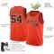 Custom Orange Black-Cream Round Neck Rib-Knit Basketball Jersey