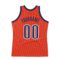 Custom Orange Navy-White Authentic Throwback Basketball Jersey