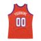 Custom Orange White-Purple Authentic Throwback Basketball Jersey