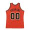 Custom Orange Black-Old Gold Authentic Throwback Basketball Jersey