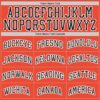 Custom Orange Black-White Authentic Throwback Basketball Jersey