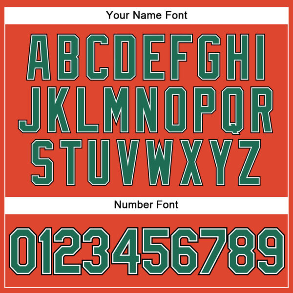 Custom Orange Black Pinstripe Kelly Green-White Authentic Basketball Jersey