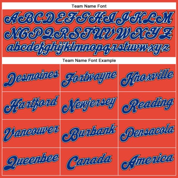 Custom Orange Black Pinstripe Royal-White Authentic Basketball Jersey