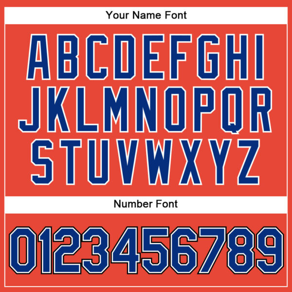 Custom Orange Black Pinstripe Royal-White Authentic Basketball Jersey