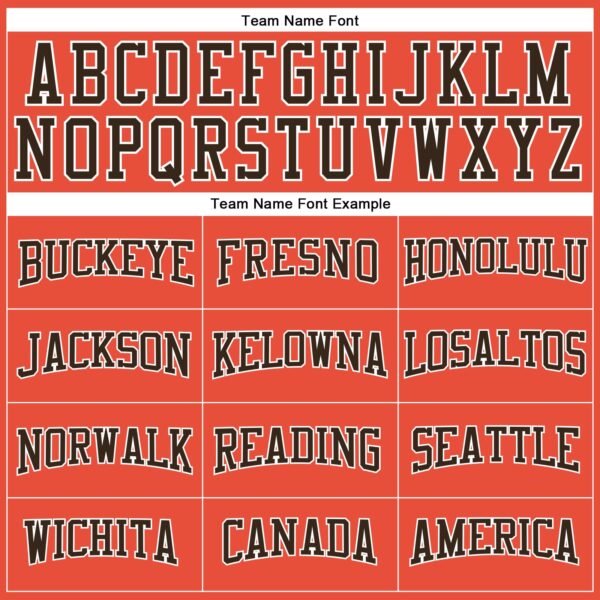 Custom Orange Brown-White Authentic Throwback Basketball Jersey