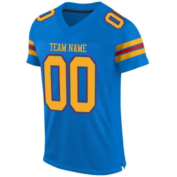 panther_blue_0001-2 Custom Panther Blue Gold-Red Mesh Authentic Football Jersey