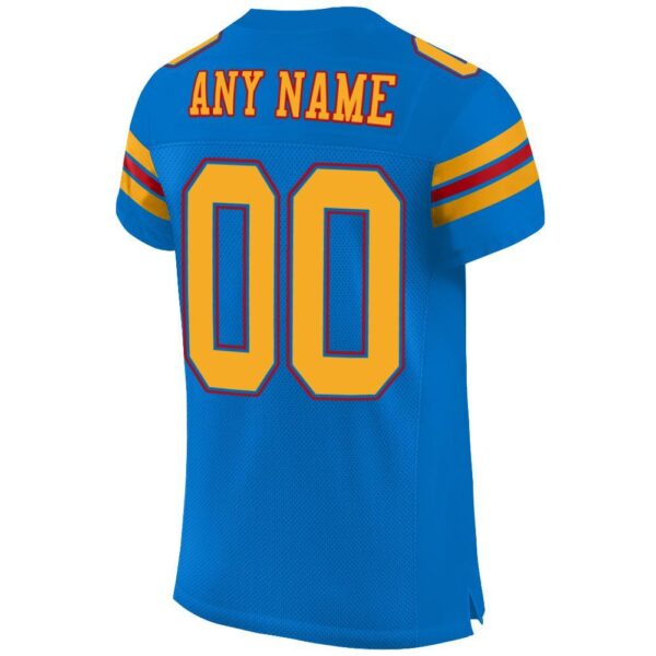 panther_blue_0001-3 Custom Panther Blue Gold-Red Mesh Authentic Football Jersey