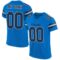 panther_blue_0002 Custom Panther Blue Navy-White Mesh Authentic Football Jersey
