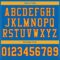 Custom Panther Blue Gold-Red Mesh Authentic Football Jersey
