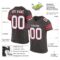 pewter_0001-1 Custom Pewter White-Red Mesh Authentic Football Jersey