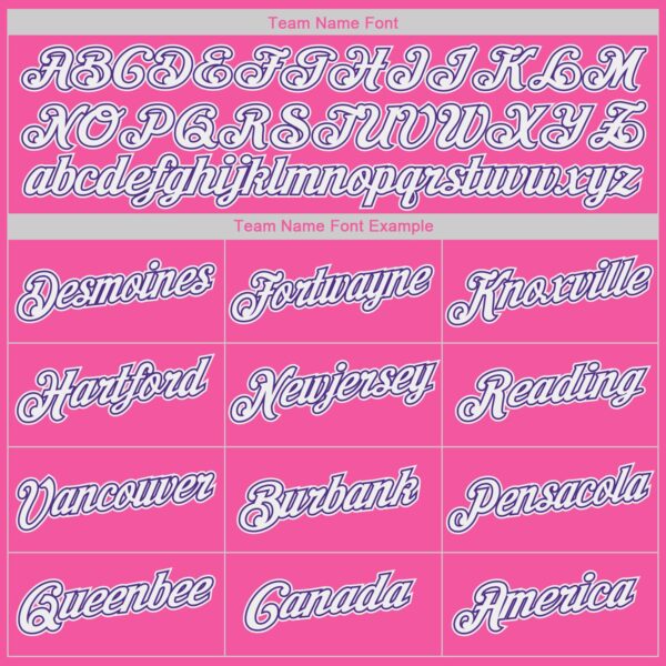 Custom Pink White-Purple Authentic Throwback Basketball Jersey