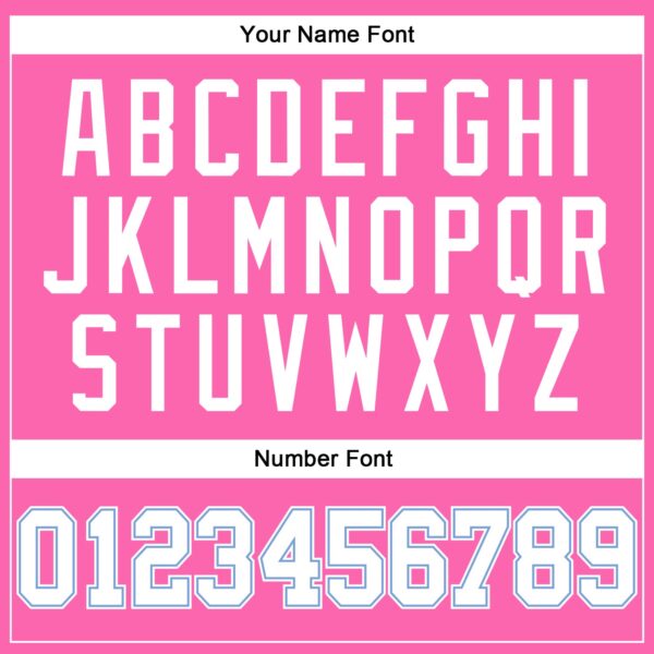 Custom Pink White-Light Blue Authentic Throwback Basketball Jersey