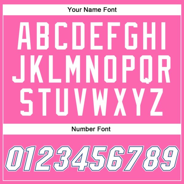 Custom Pink White-Royal Authentic Throwback Basketball Jersey