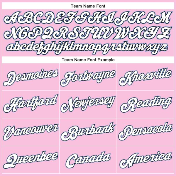 Custom Light Pink White-Light Blue Authentic Throwback Basketball Jersey