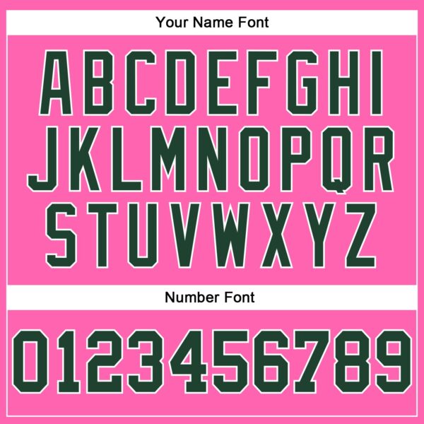 Custom Pink Green-White Authentic Throwback Basketball Jersey