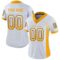 pittsburgh_0034 Custom White Gold-Black Drift Fashion Football Jersey