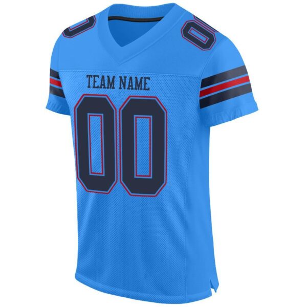 powder_blue_0001-2 Custom Powder Blue Navy-Red Mesh Authentic Football Jersey