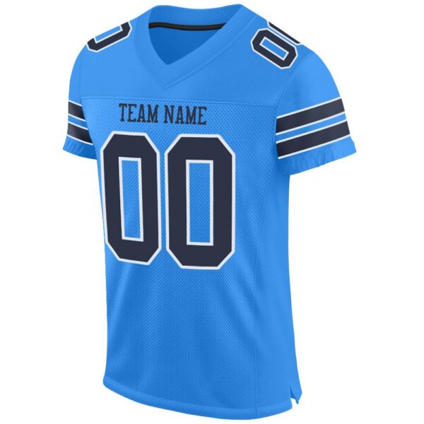 powder_blue_0007-2 Custom Powder Blue Navy-White Mesh Authentic Football Jersey