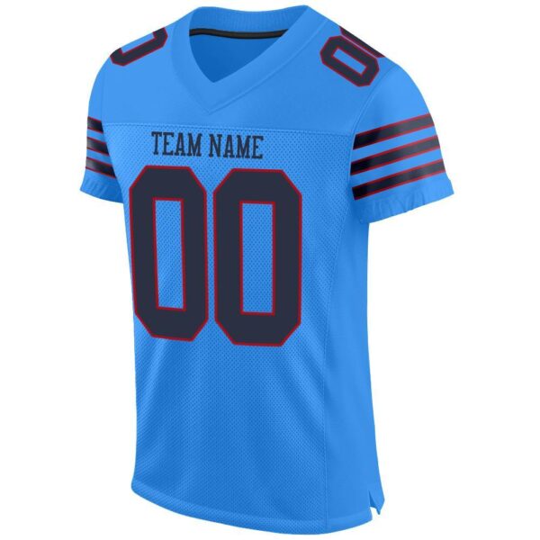 powder_blue_0009-2 Custom Powder Blue Navy-Red Mesh Authentic Football Jersey