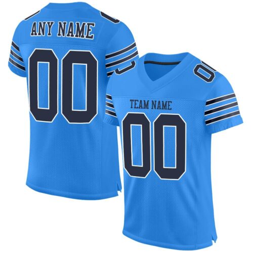 powder_blue_0011 Custom Powder Blue Navy-White Mesh Authentic Football Jersey