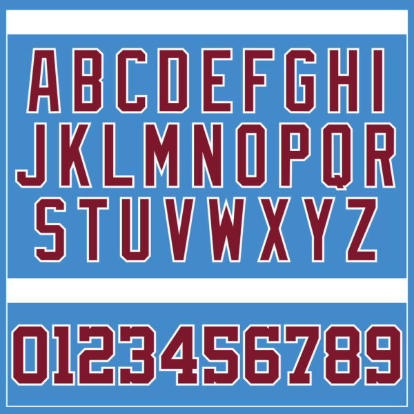 Custom Powder Blue Crimson-White Authentic Baseball Jersey