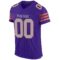 purple_0011-2 Custom Purple Gray-Orange Mesh Authentic Football Jersey