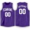 Custom Purple White Round Neck Basketball Jersey