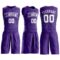 Custom Purple White Round Neck Suit Basketball Jersey