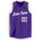 Custom Purple White V-Neck Basketball Jersey