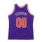 Custom Purple Orange-Gray Authentic Throwback Basketball Jersey
