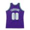 Custom Purple White-Kelly Green Authentic Throwback Basketball Jersey