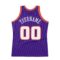 Custom Purple White-Orange Authentic Throwback Basketball Jersey