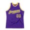 Custom Purple Camo-Gold Authentic Throwback Basketball Jersey