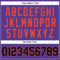 Custom Purple Black Pinstripe Black-Orange Authentic Basketball Jersey