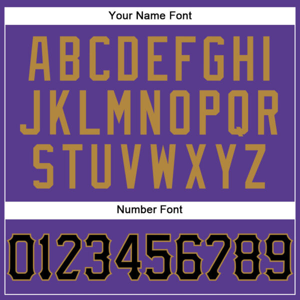 Custom Purple Black Pinstripe Black-Old Gold Authentic Basketball Jersey