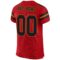 Custom Red Black-Old Gold Mesh Authentic Football Jersey