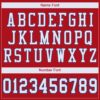 Custom Red White-Royal Mesh Authentic Football Jersey