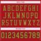 red_0011-4 Custom Red Old Gold-Black Mesh Authentic Football Jersey