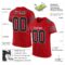 red_0013-1 Custom Red Black-White Mesh Authentic Football Jersey
