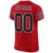 red_0013-3 Custom Red Black-White Mesh Authentic Football Jersey