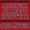 red_0013-4 Custom Red Black-White Mesh Authentic Football Jersey